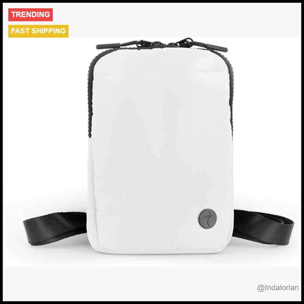 Crossbody Belt Bag Water Resistant Polyester Adjustable Strap Sports Travel